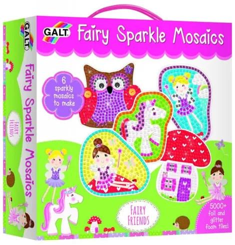 Set creativ pentru copii Galt Mozaic Fairy Friends, dezvolta creativitatea si dexteritatea