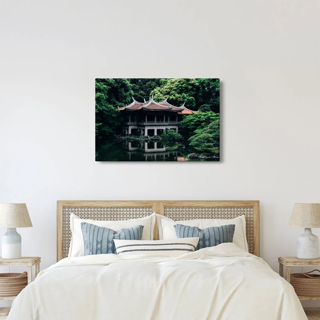 Tablou cu grădina japoneză națională (90x60 cm)