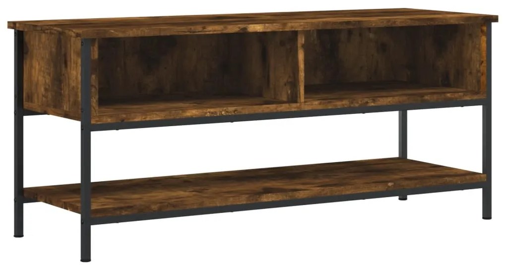 vidaXL Dulap TV, stejar afumat, 100x35x45 cm, lemn prelucrat