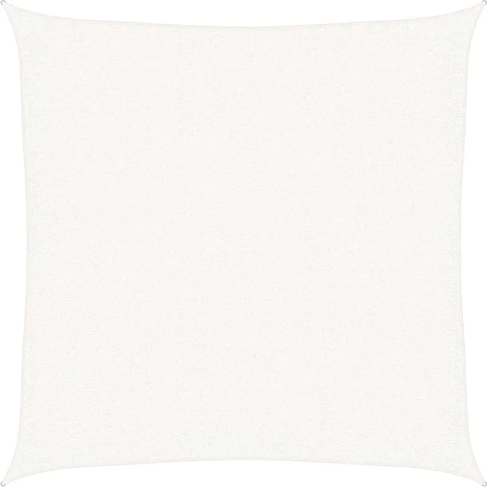 vidaXL Pânză parasolar, alb, 3 x 3 m, HDPE, 160 g/m²