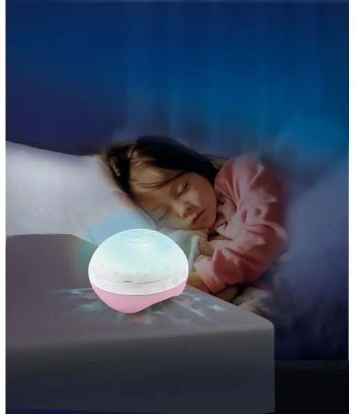 Infantino - Carusel muzical 3în1 pentru pătuț, 3xAAA, roz