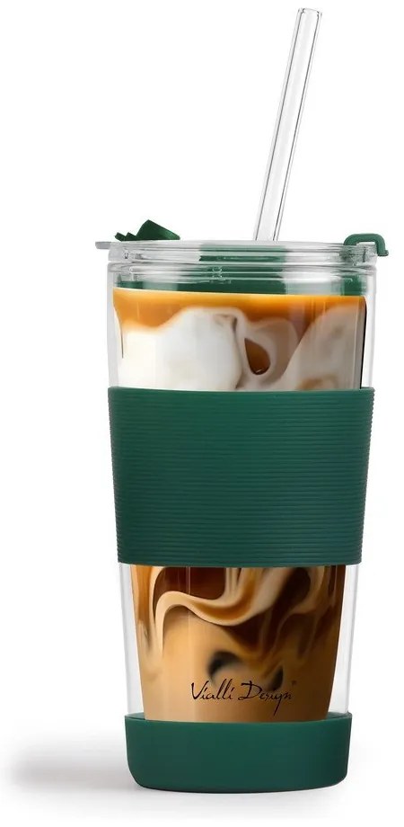 Cană termos verde 600 ml Fuori – Vialli Design