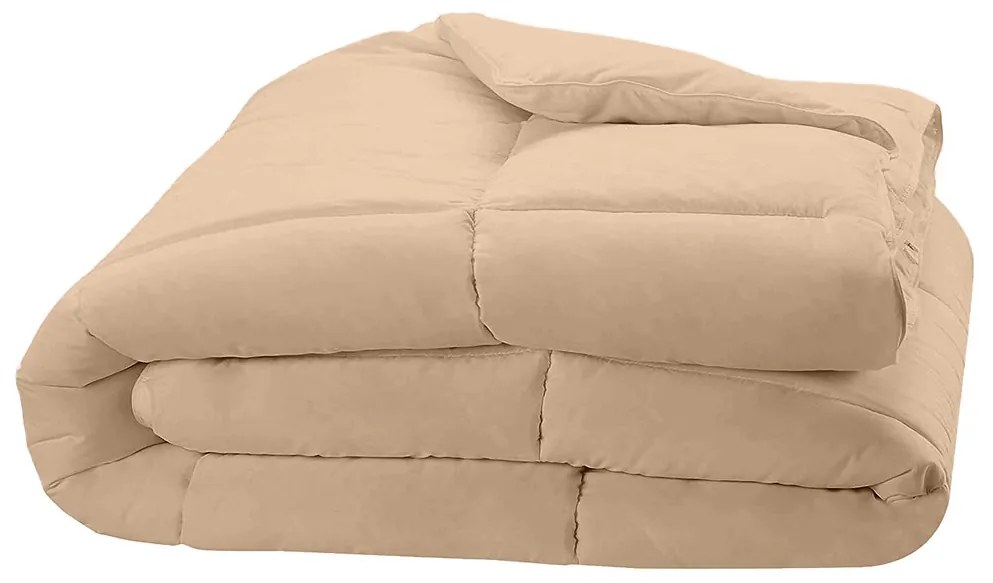 Pilota matlasata cu umplutura lana si invelis din bumbac ranforce pentru iarna, 400 g mp, Bej, 210x230 cm