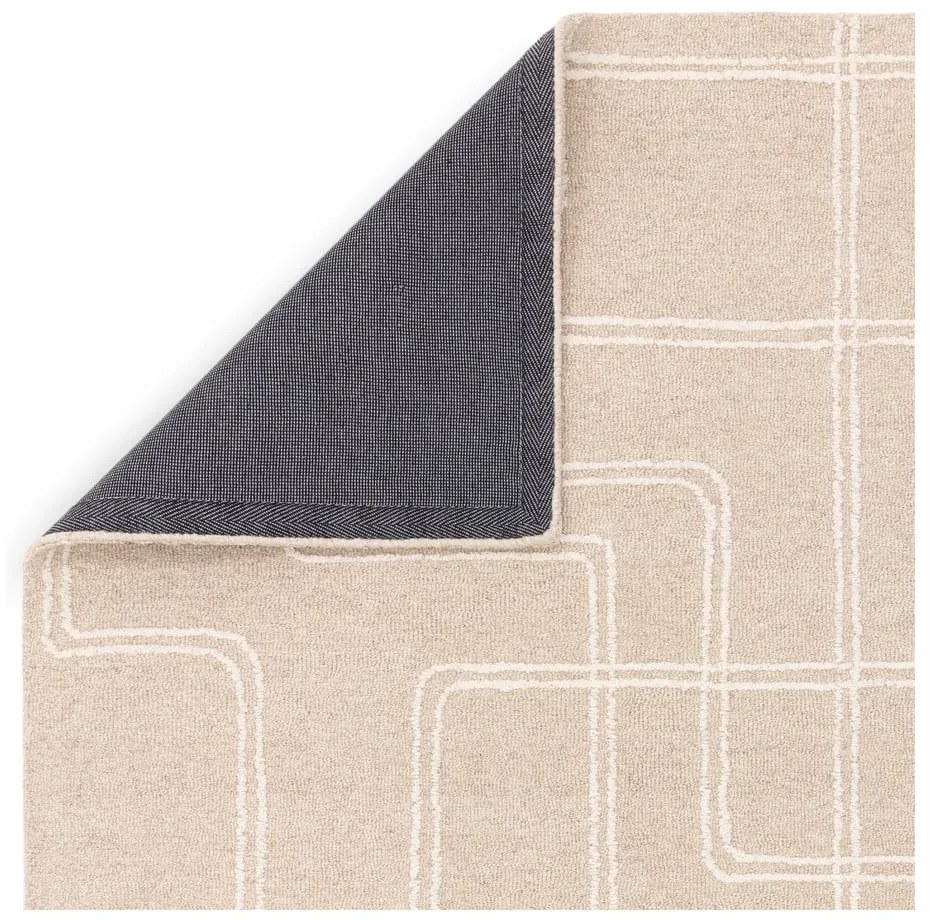 Covor bej handmade din lână 200x300 cm Ada – Asiatic Carpets