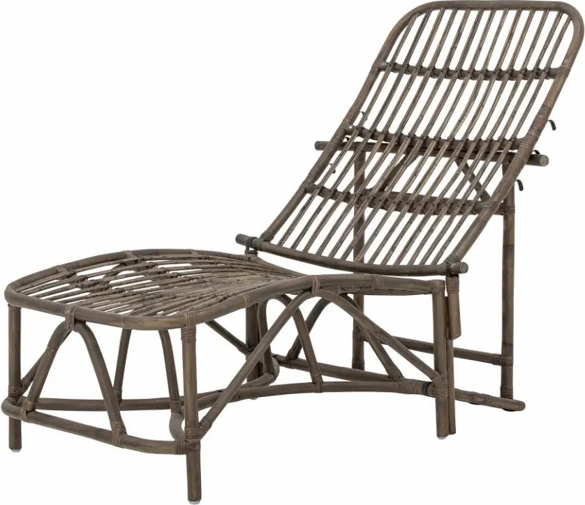 Sezlong Dione, maro, din rattan