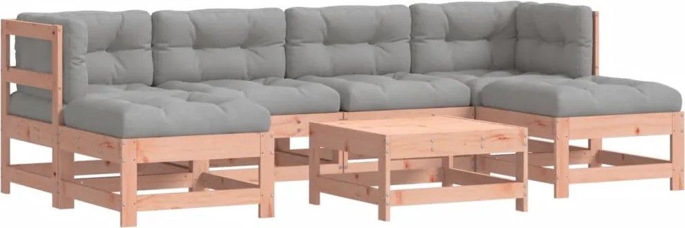 vidaXL Set mobilier de grădină cu perne, 7 piese, lemn masiv douglas