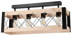 Plafoniera rustica 4 becuri E27 Frida 46600 Lamkur