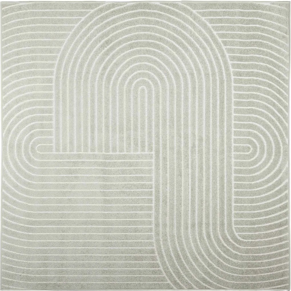 vidaXL Covoare de zonă Pătrat PALMERAS Verde 120 x 120 cm Poliester