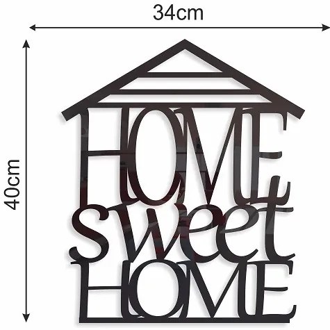 Home Sweet Home inscripție decorativă pe perete Oglindă