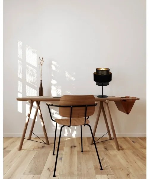 Lampă de masă NESS 1xE27/60W/230V neagră