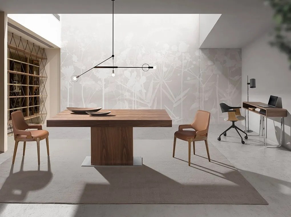 Scaun de birou pivotant design modern Gris-Negro