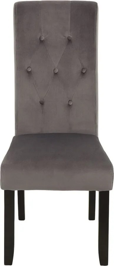 Set de 2 scaune Valentino gri/ negru A-38979 VC