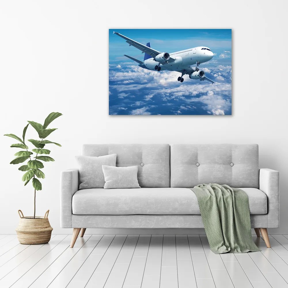 Tablouri tipărite pe pânză Avionul în nori