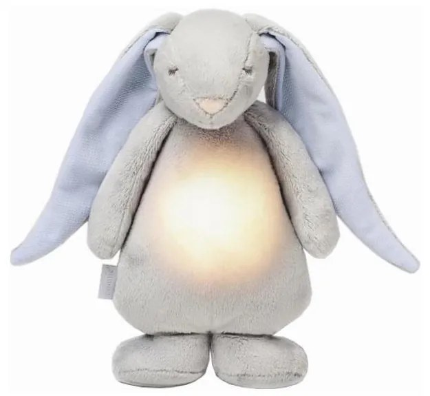 Pluș de îmbrățișat cu sunete și lumină Moonie iepuraș sky