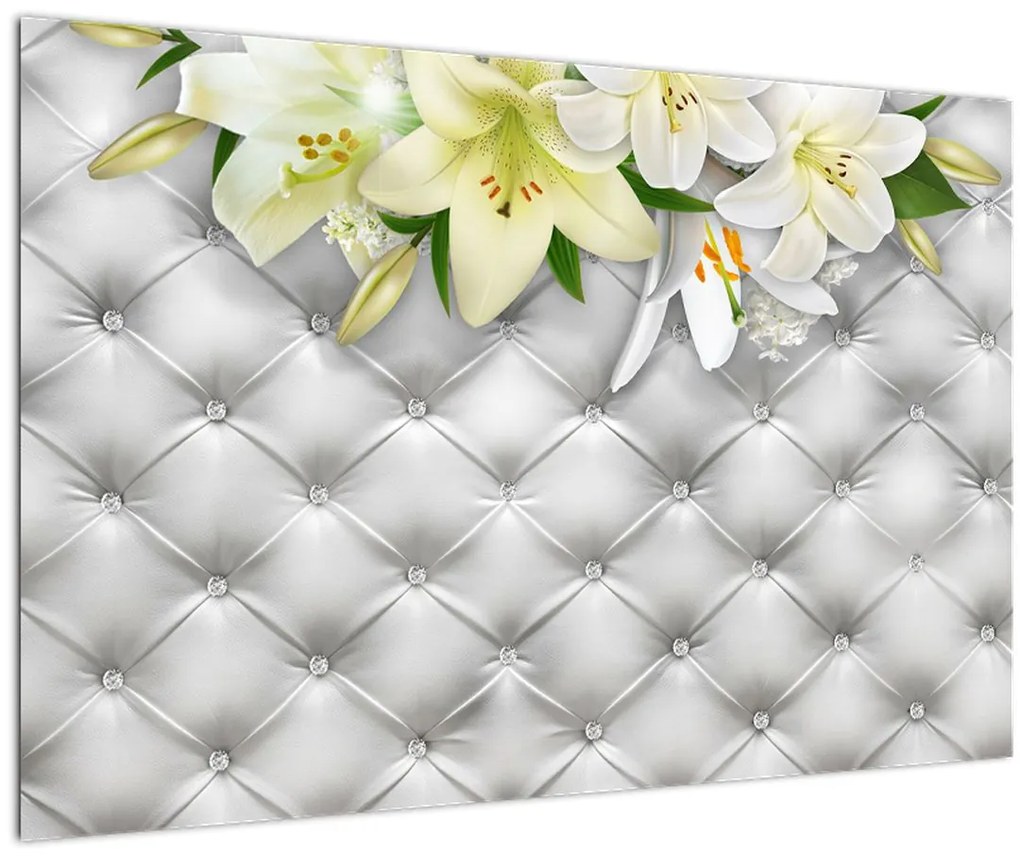 Tablou cu flori de crin (90x60 cm)