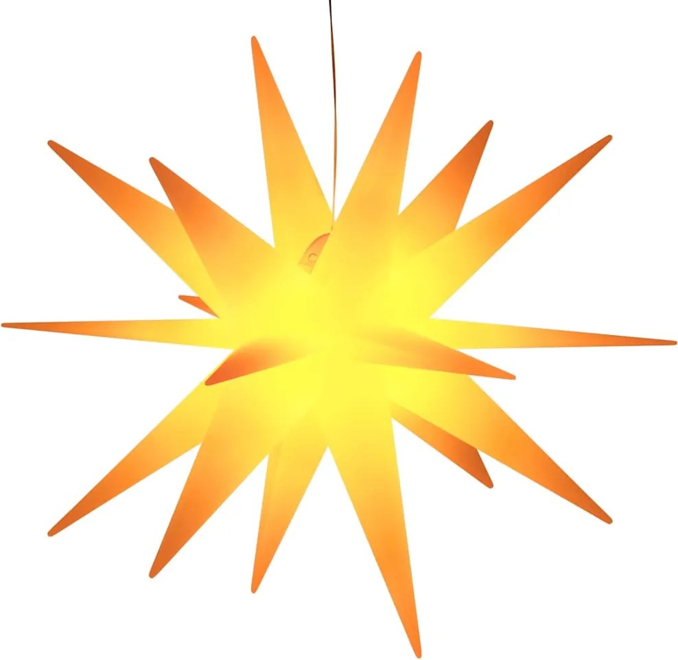 vidaXL Lumină de Crăciun cu LED, galben, 57 cm, pliabil