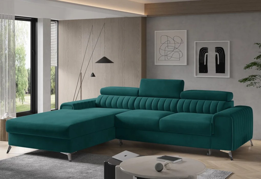 Expedo Coltar MAYSON, 278x92x205, velvet mat 38, stanga