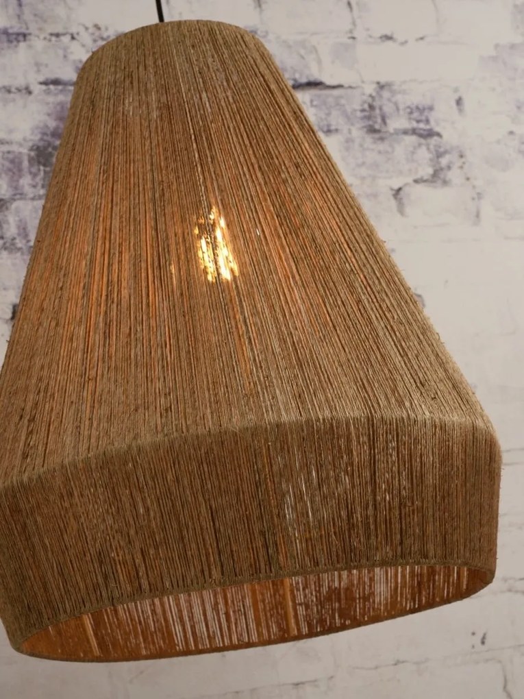 Lustra suspendata eco din iuta Iguazu L conic 50cm