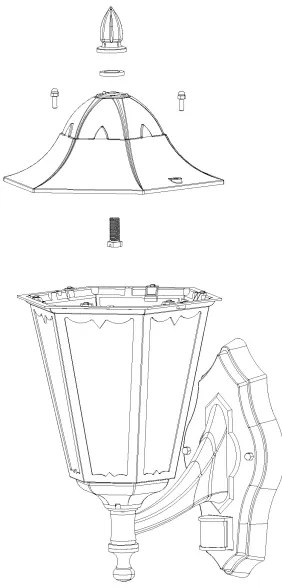 Eglo 93447 - Corp de iluminat perete exterior senzor NAVEDO 1xE27/60W/230V