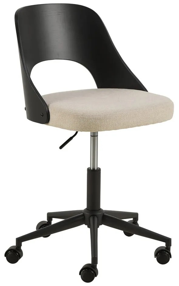 Scaun de birou negru-bej Lucy – Actona