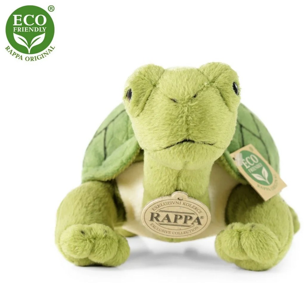 Jucărie pluș Rappa Broască țestoasă Agata verde, 25 cm ECO-FRIENDLY