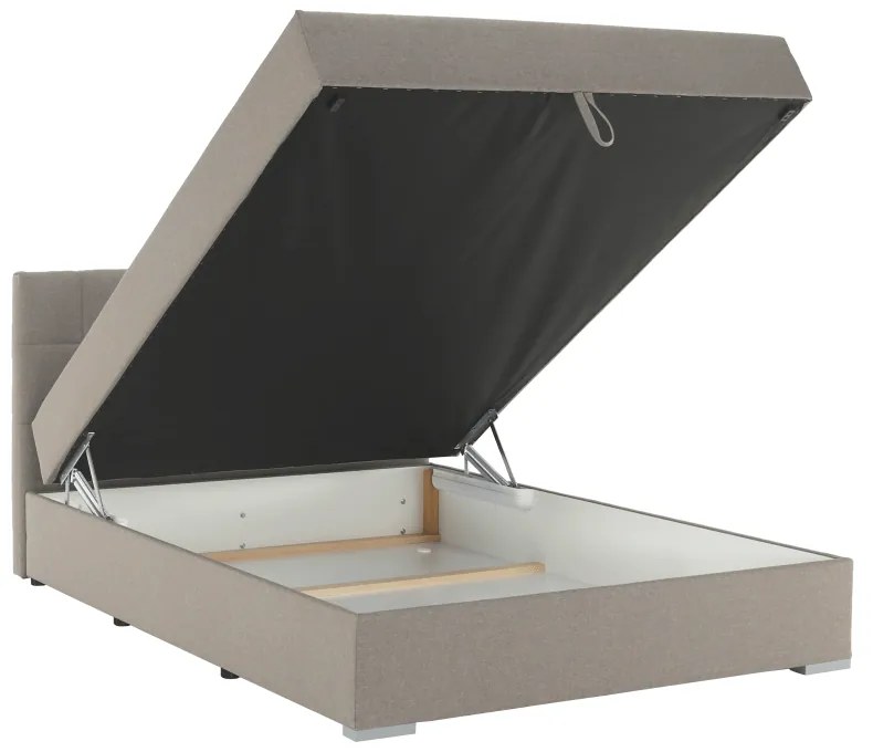 Pat tip BOXSPRING 120x200, taupe gri-maro, FERATA TV KOMFORT