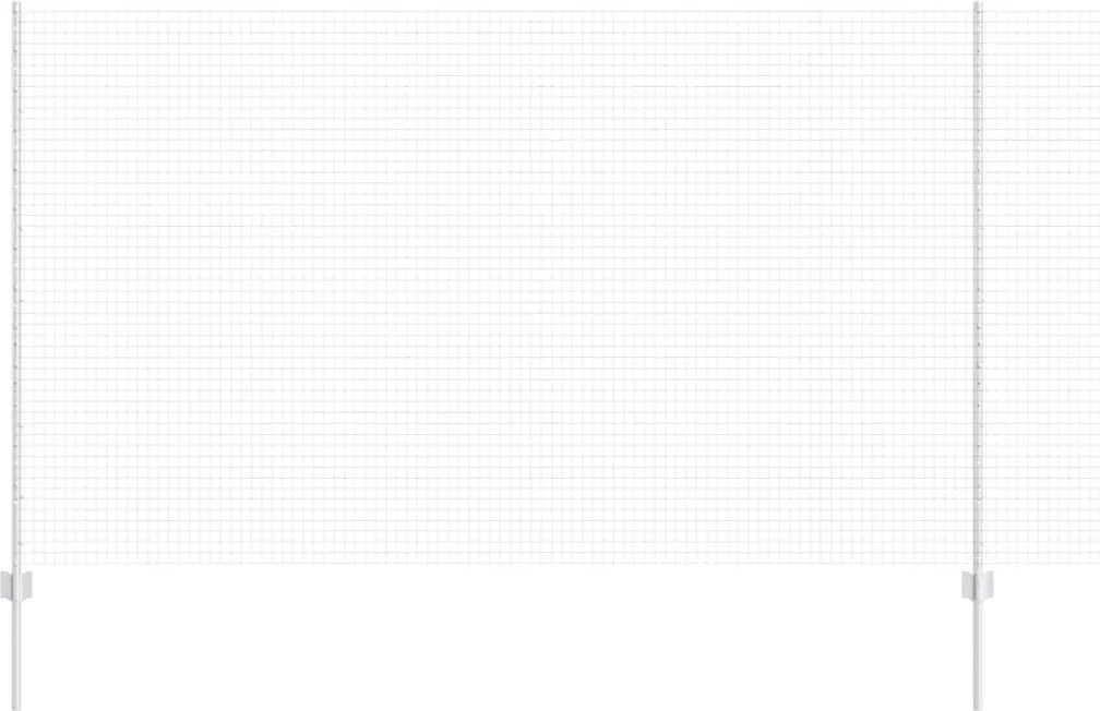 vidaXL Gard cu Stâlp Argintiu 1,4 x 50 m Oțel