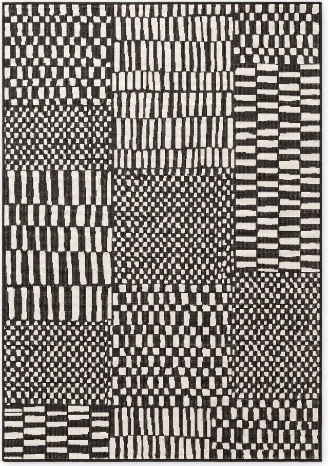 Covor pentru exterior și interior negru/crem 200x300 cm Haringey Barkham – Ted Baker