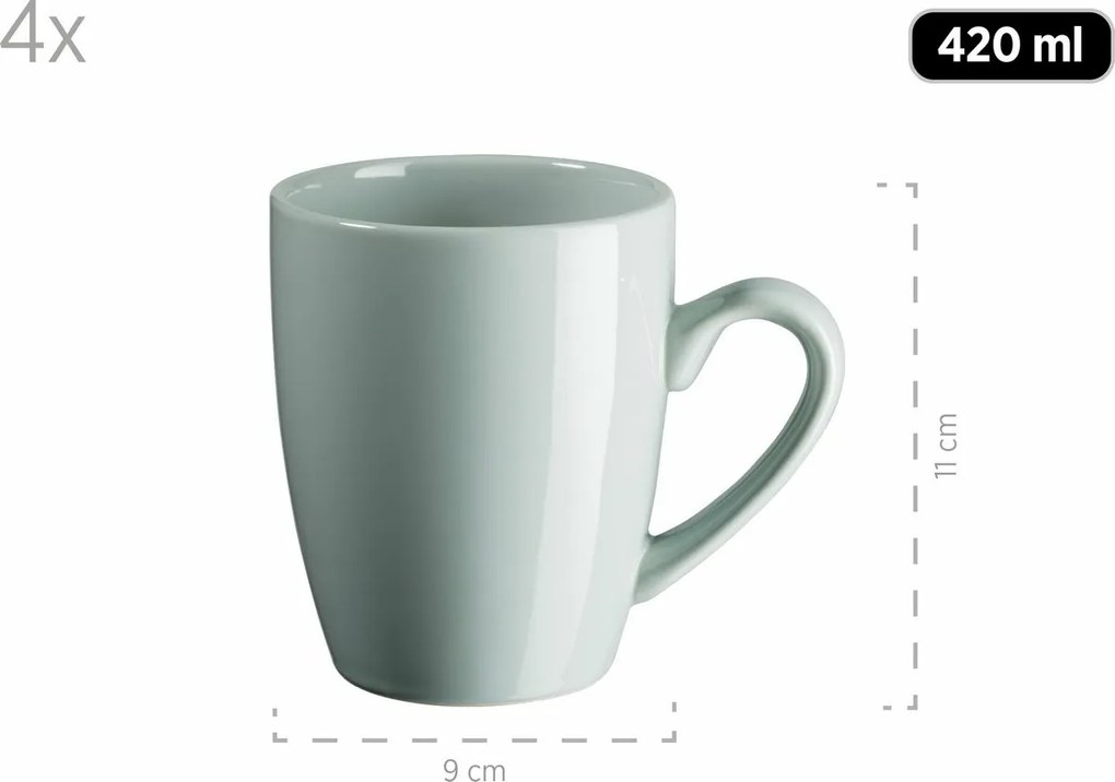 Mäser Set de veselă 16 piese PASTEL SELECTION –mentol