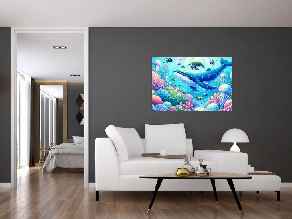 Tablou – Lume subacvatică (90x60 cm)