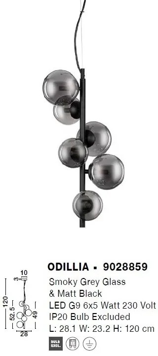 Lustra/Pendul design modern ODILLIA 6L