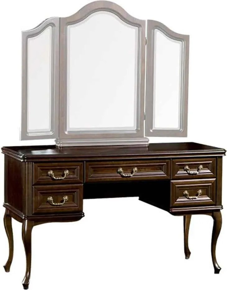 Masă lemn masiv de Toaletă II Weston, 132 × 52 × 78,5 cm