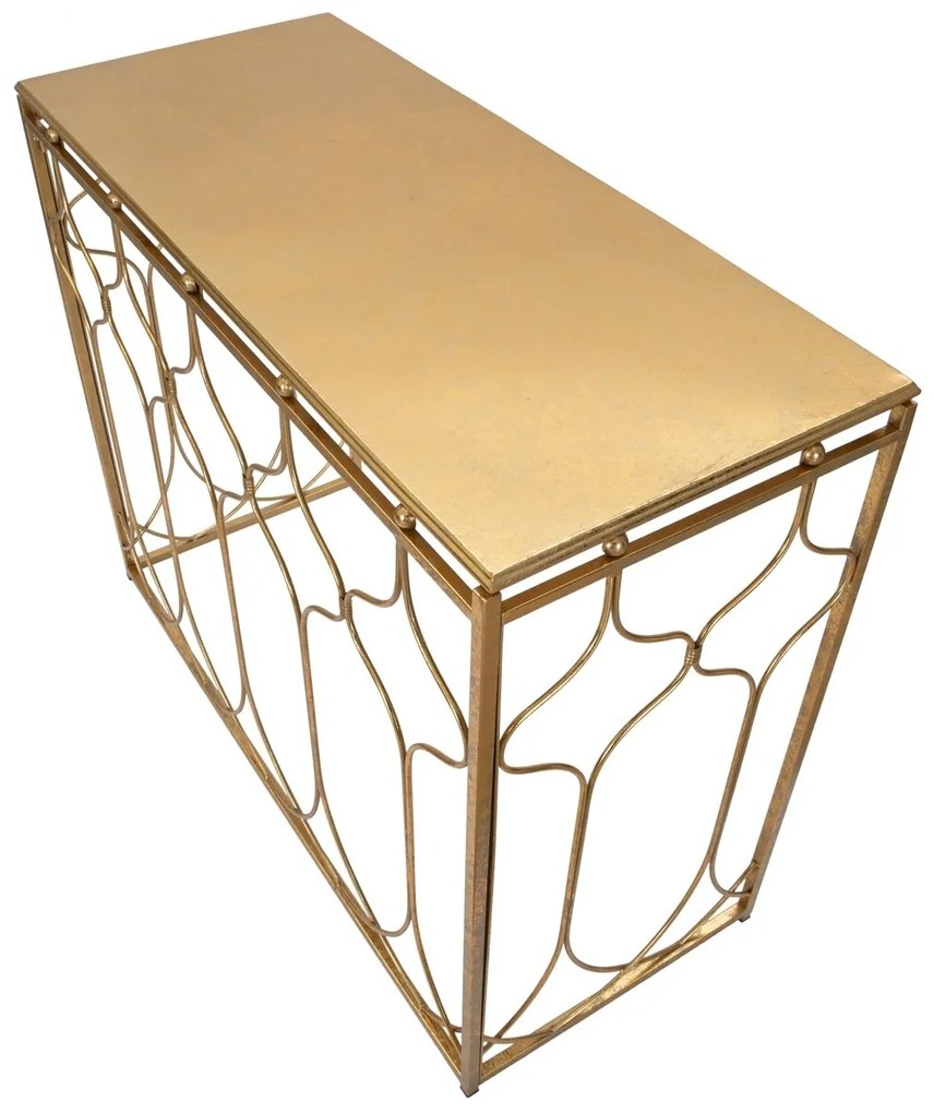 Consola Arab, Mauro Ferretti, 96.5x41x78 cm, fier, auriu
