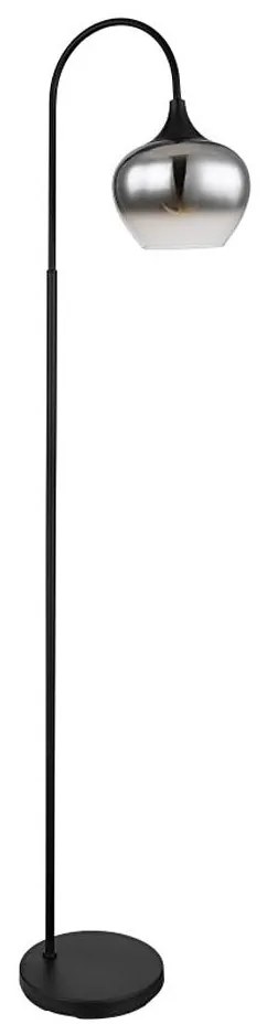 Lampadar Globo 15548S MAXY 1xE27/40W/230V negru/fumuriu