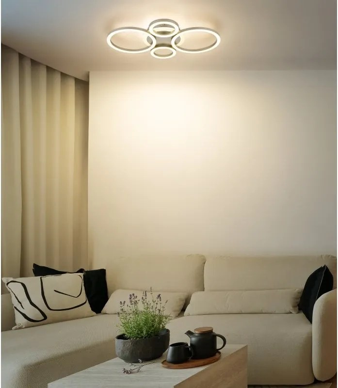 Plafoniera LED design circular LORETTA cafenie