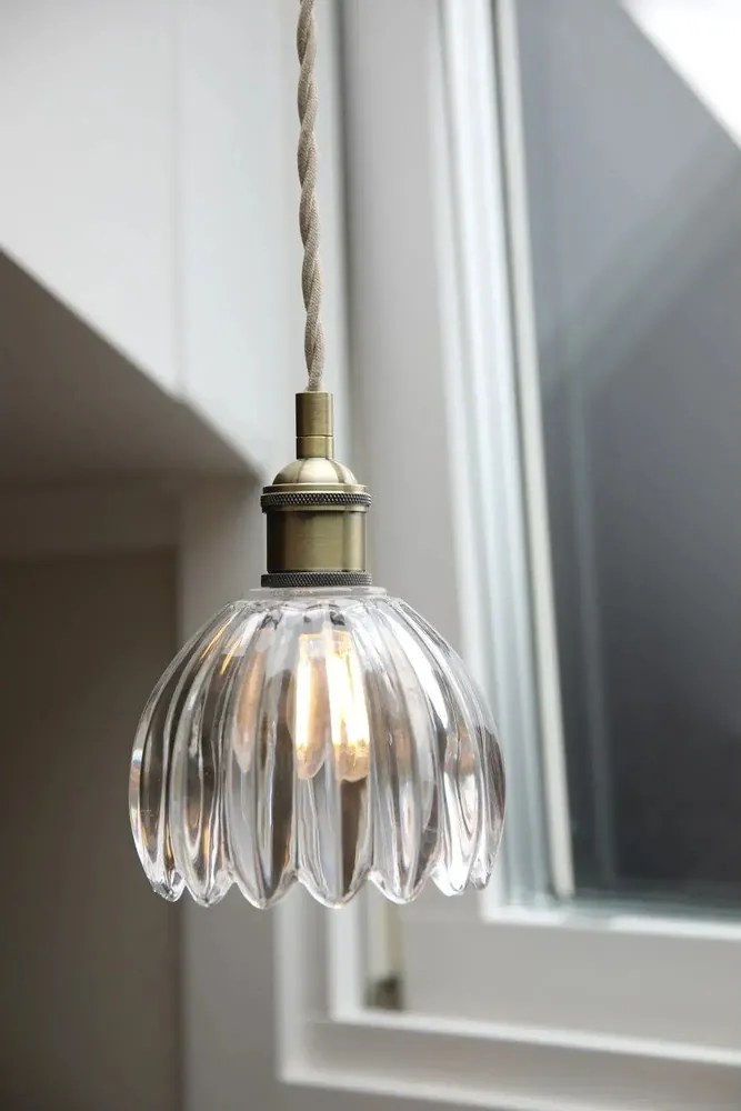 Lustră din metal cu abajur din sticlă ø 13 cm Gota – Markslöjd