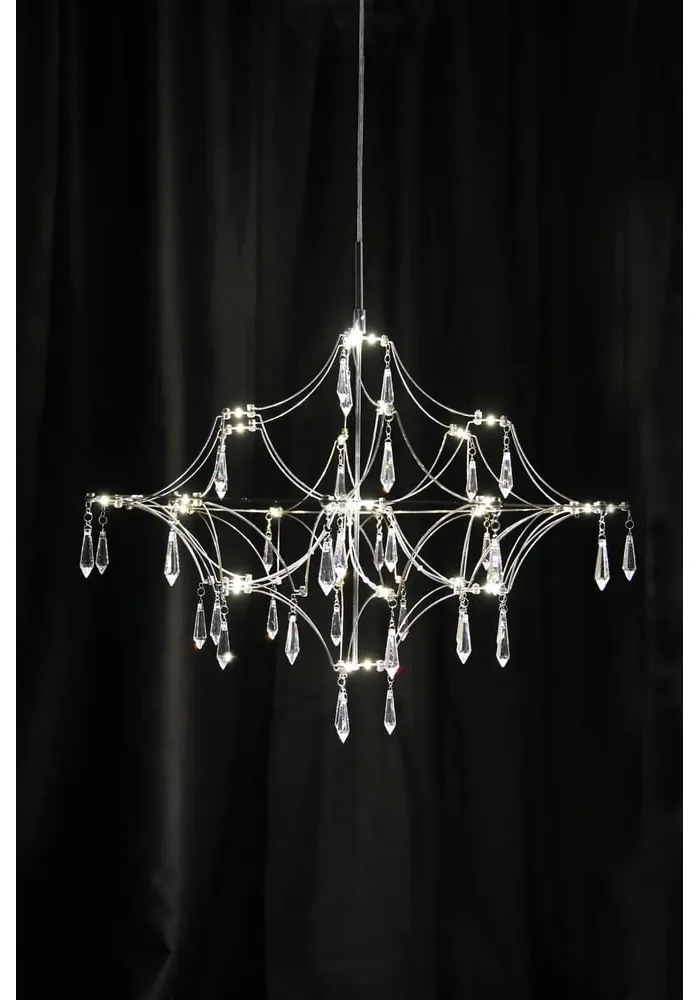 Lustră argintie LED ø 60 cm Efesos – Markslöjd