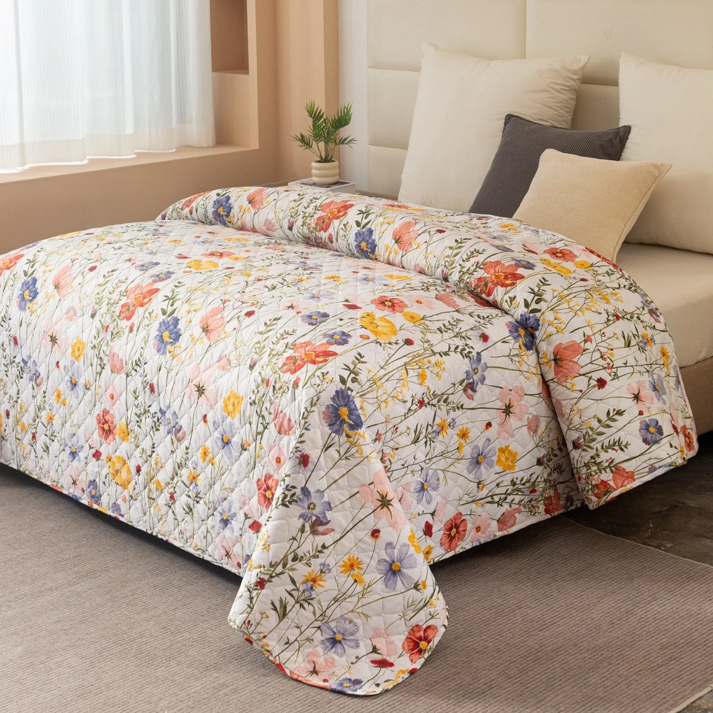 Cuvertura de pat WILDFLOWERS, colorata Dimensiune: 220 x 240 cm