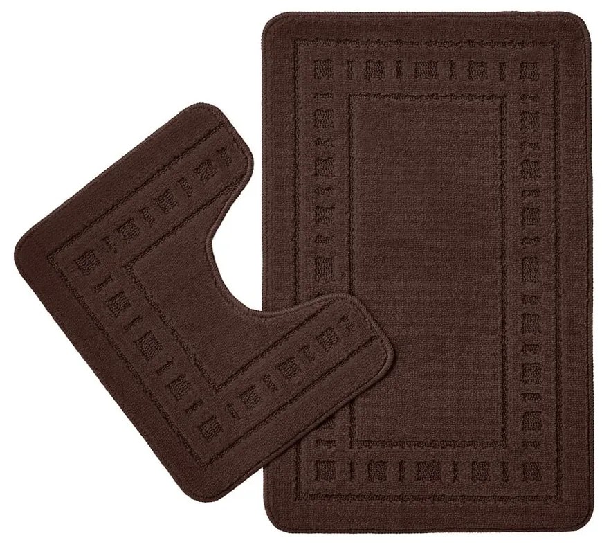 Covorașe de baie maro închis pentru WC 2 buc. 50x80 cm Armoni – Catherine Lansfield
