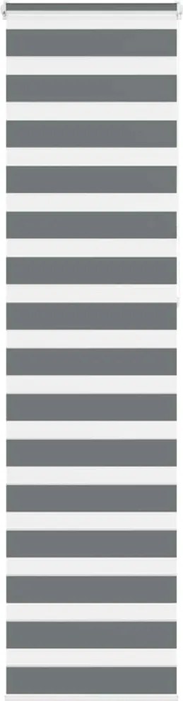 vidaXL Jaluzea tip zebra gri închis lățime țesătură 55,9 cm poliester
