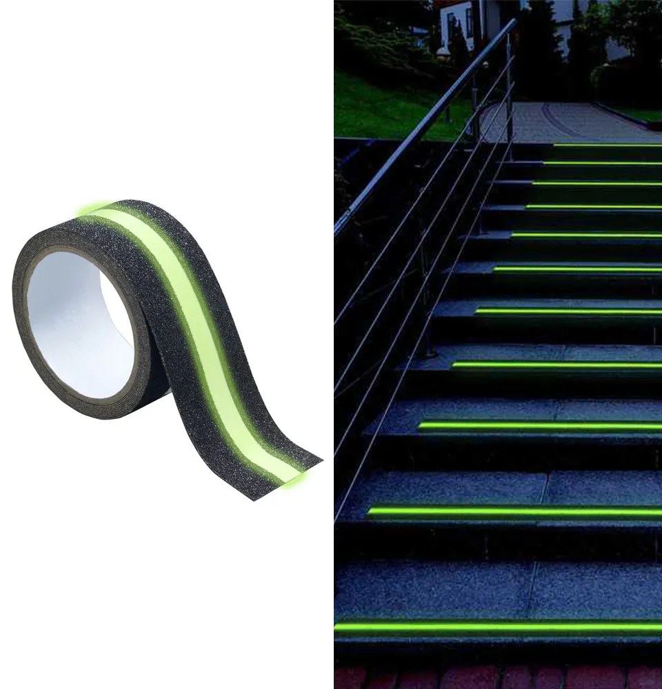 Bandă antiderapantă reflectorizanta, 2 în 1, 300 cm