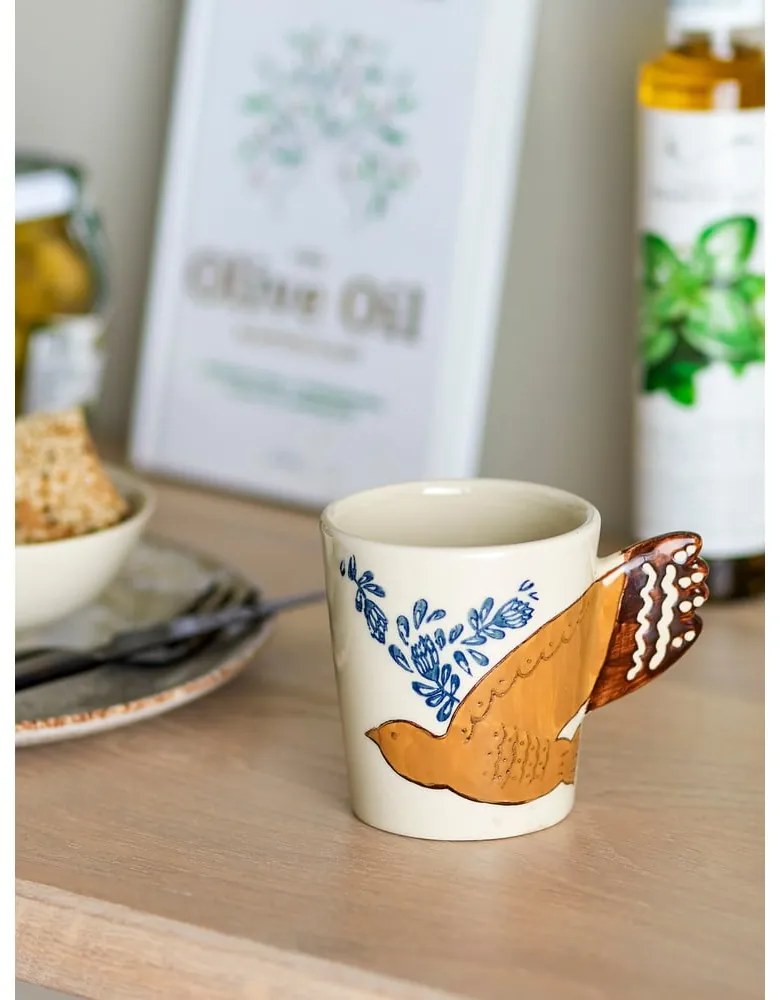 Cană crem din gresie 260 ml Hezha – Bloomingville