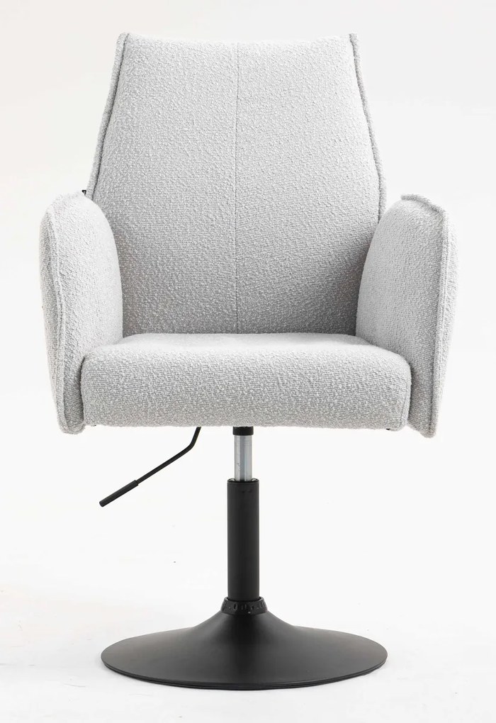 HR280N Scaun Gri Boucle cu Bază Neagră