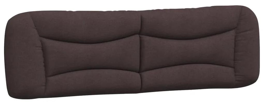 374603 vidaXL Pernă pentru tăblie de pat maro închis, 180 cm, material textil