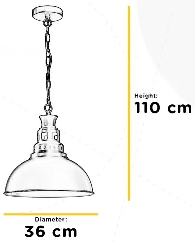 Lustră pe lanț ONLI ISTANBUL 1xE27/22W/230V negru