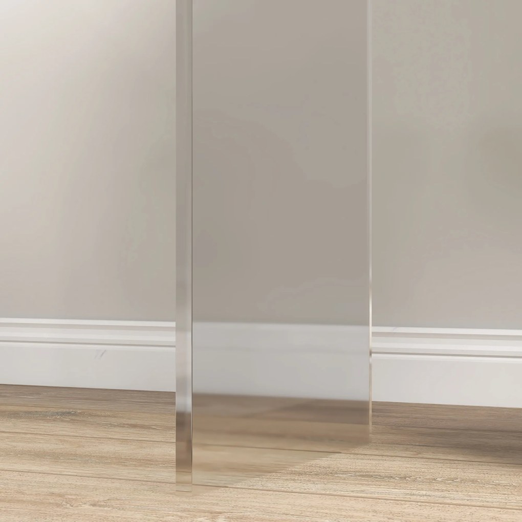 HOMCOM Masă Laterală Acrilică Fără Colturi, Margini Rotunjite, Spațiu Depozitare, 53.3x30.5x53.3cm, Transparent | Aosom Romania
