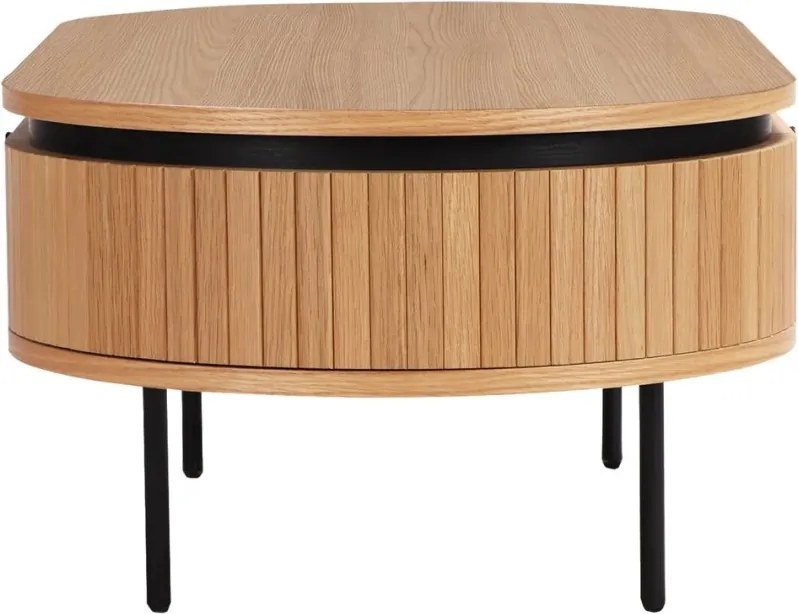 Masuta de cafea cu furnir de stejar ATELIER 120cm