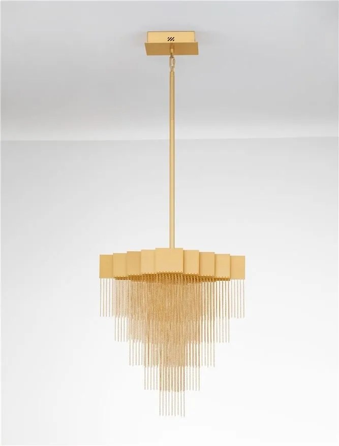 Lustra LED suspendata design modern REVIA aurie