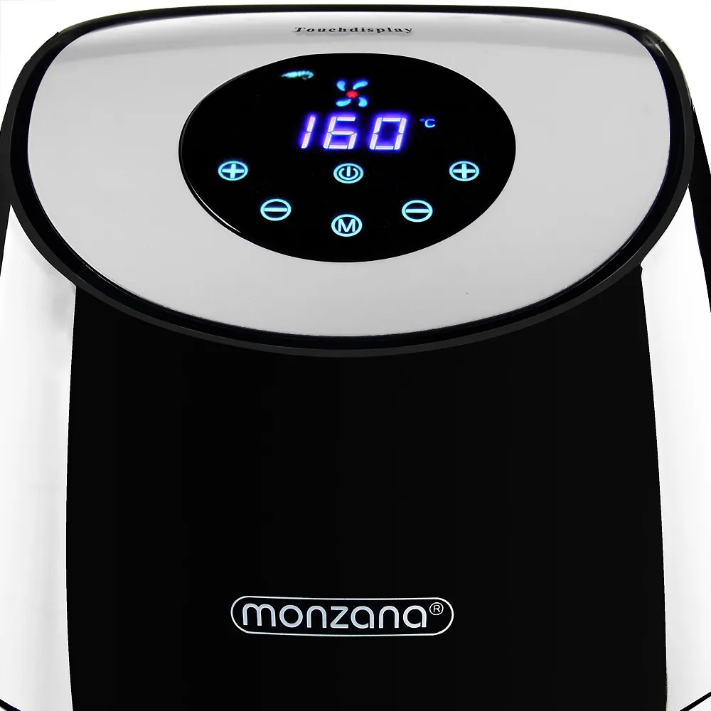 Deuba Cuptor cu aer cald FRYER 1 negru - 9 in 1 cu ecran tactil 1485 W 3,6 l