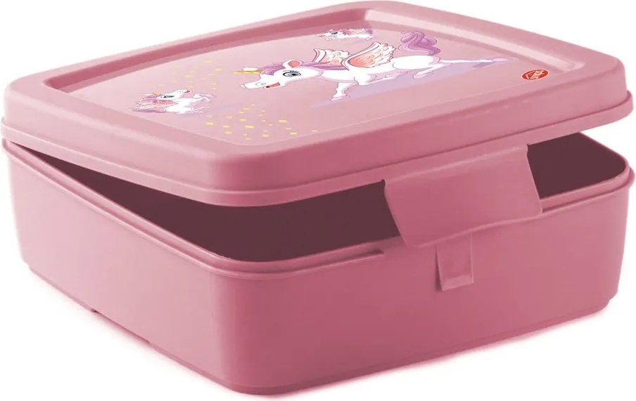 Cutie de gustări pentru copii roz Unicorn – Snips